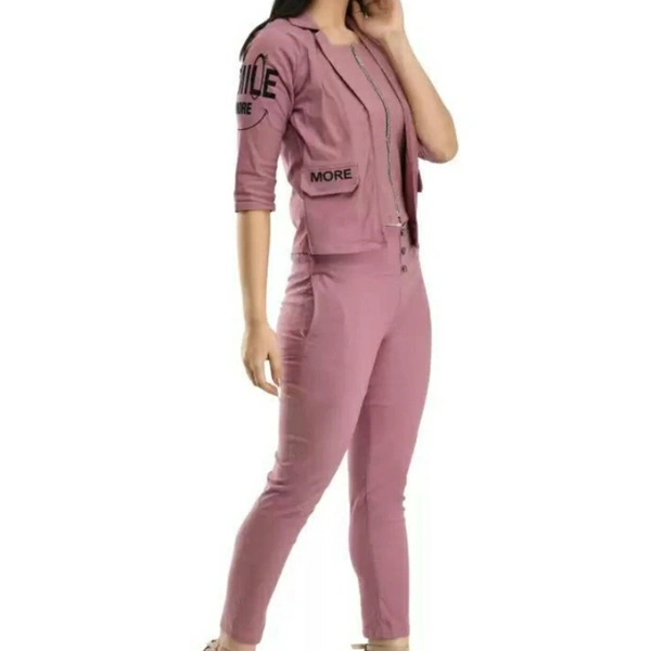 MMFABRIX Trendy Graceful Women Jumpsuit - S, pink