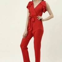 MMFABRIX Trendy Graceful Women Jumpsuit - red, XL