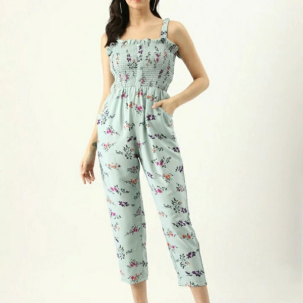 MMFABRIX U & F Off Shoulder Jumpsuit - sky blue, XL