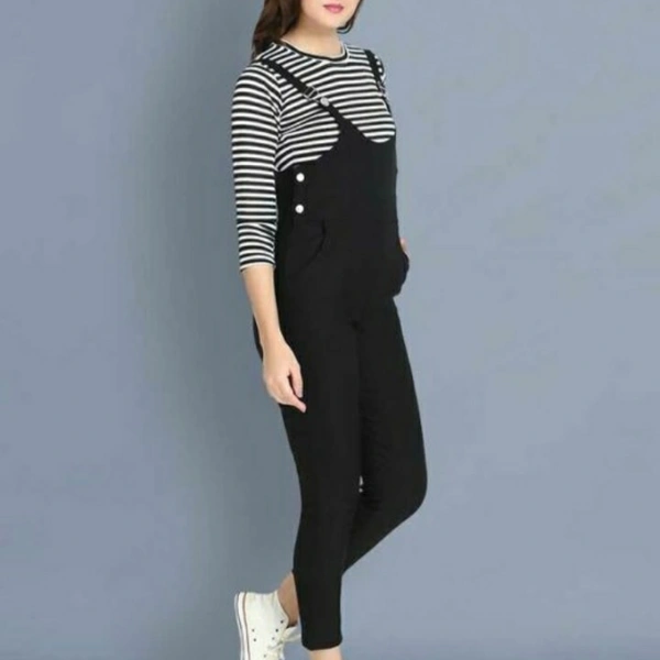 MMFABRIX Stylish Modern Women Jumpsuit - black, A