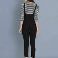 MMFABRIX Stylish Modern Women Jumpsuit - black, A