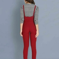 MMFABRIX Stylish Modern Women Jumpsuit - L, red