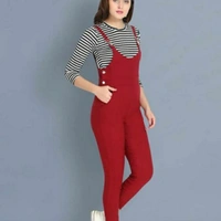 MMFABRIX Stylish Modern Women Jumpsuit - L, red