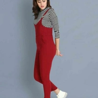 MMFABRIX Stylish Modern Women Jumpsuit - red, XL