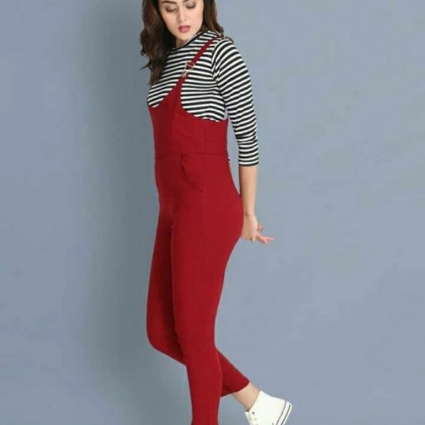 MMFABRIX Stylish Modern Women Jumpsuit - red, XL