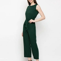 MMFABRIX Classy Fashionable Women Jumpsuit - bottle green, S