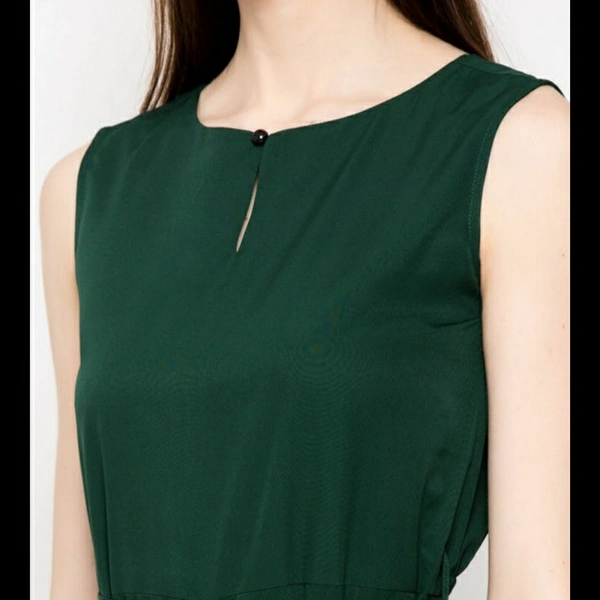 MMFABRIX Classy Fashionable Women Jumpsuit - bottle green, S