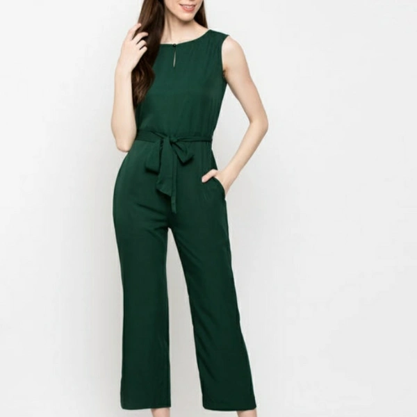 MMFABRIX Classy Fashionable Women Jumpsuit - bottle green , M
