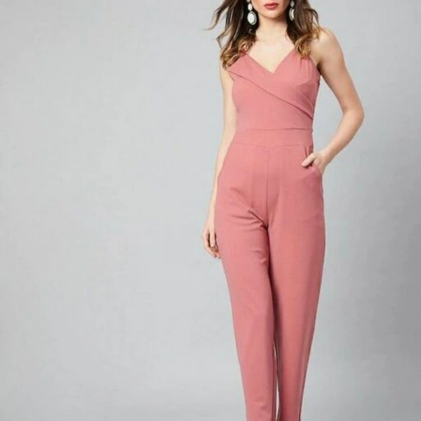 MMFABRIX Stylish Modern Women Jumpsuit - leach pink, M