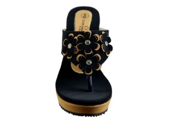 OLIVE FASHION Wedges Heel.BIJNIS - 38/1, BLACK