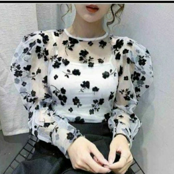 MMFABRIX Trendy Fabulous Women Tops - white, S
