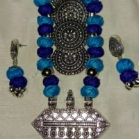 MMFABRIX Women's Silkthread Oxidised Jewellery Set  - free size, 4.3⭐⭐⭐⭐