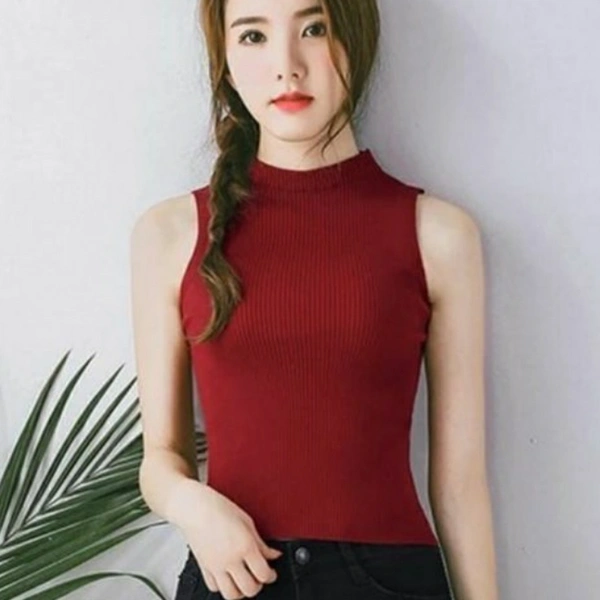 MMFABRIX Fancy Latest Women Tops - maroon, L