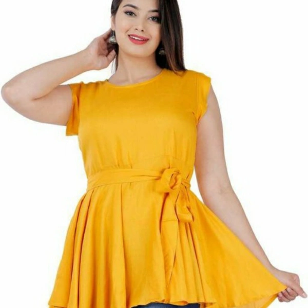 #MMFARIX Trendy Women Top - yellow, L