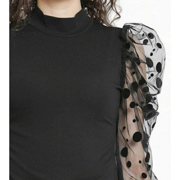 MMFABRIX Polka Dot Women Top - black, S, 5.0⭐⭐⭐⭐⭐