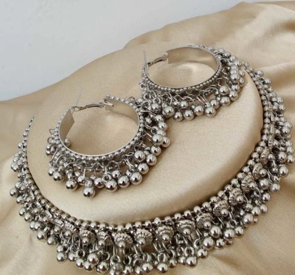 KEVIN ENTERPRISES Trendy Jewellery Sets - free size, silver, 4.9