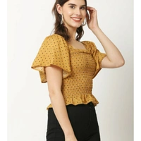 MMFABRIX Comfy Glamorous Top - mustard, M