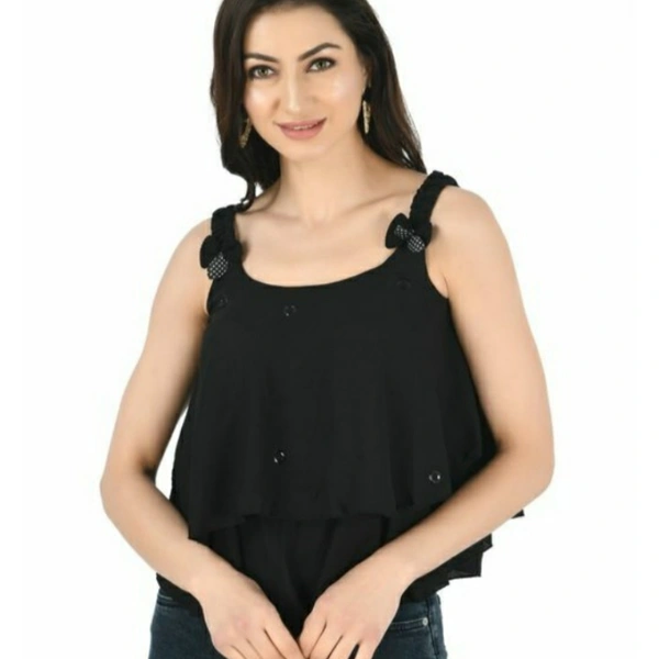 MMFABRIX Trendy Elegant Women Top - black, XL, 5.0⭐⭐⭐⭐⭐