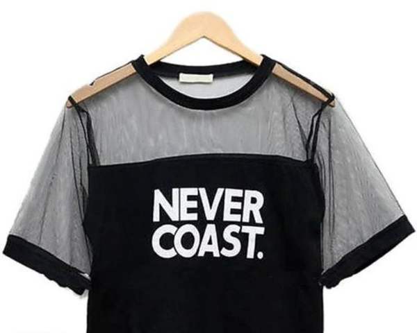 Shivalaya Creations BLACK NEVER COAST PRINTED TOP - XL, 4.5