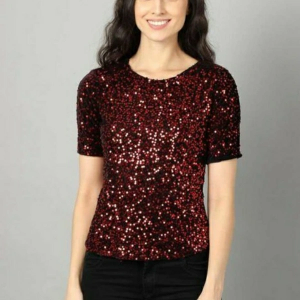 MMFABRIX Comfy Women Top - maroon, M