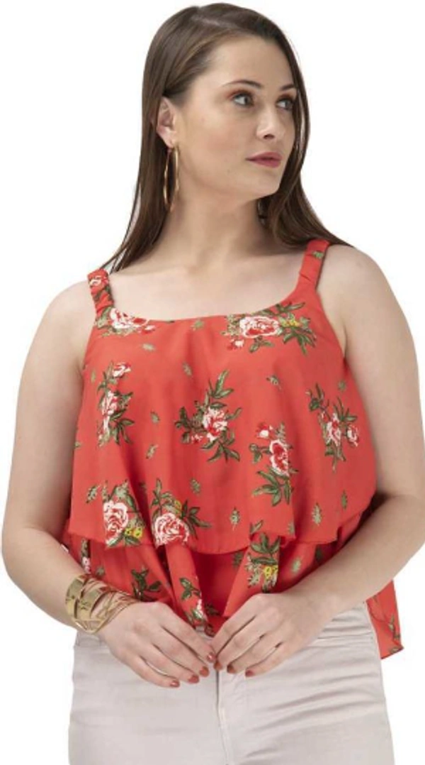 AVMP ENTERPRISE AVMP Women Printed Strip Top - L, 4.2