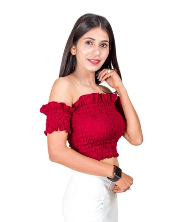ALLOFIT Trendy Designer Women Tops & Tunics - L, MARRON