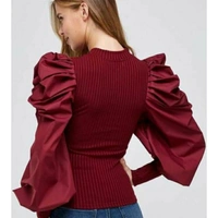 MMFABRIX Stylish Puff Sleeve Top - S, 3.8⭐⭐⭐