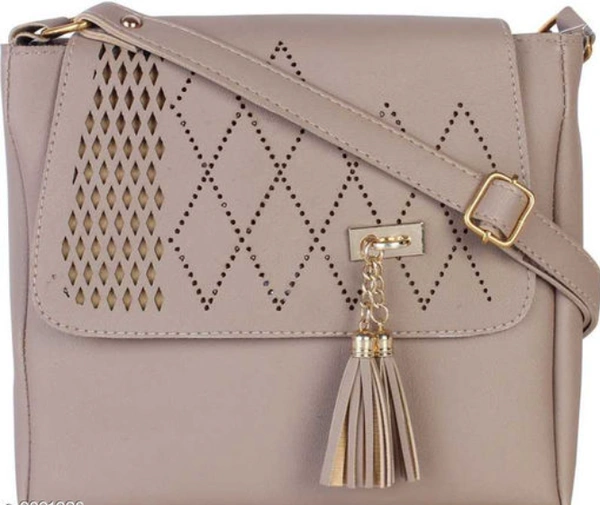 OctopusNet Girl's & Women's Sling Bag - FREE SIZE, CREAM
