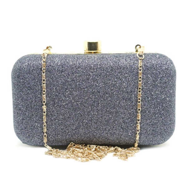 FM TRADERS Trendy Fashionable Sparkle Women's Clutches for Parties - free size, SILVER