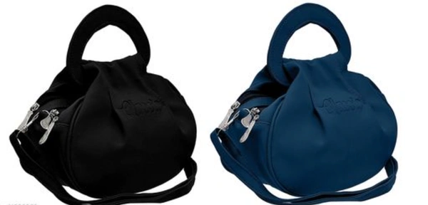 MANGO STAR ENTERPRISES Evening Party Look Hand Carry Potli With Sling Belt Set Of 2 - FREE SIZE