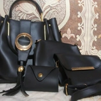 Women PU Leather Hand Bag (Combo Of 4 - FREE SIZE, 5.0⭐⭐⭐⭐⭐