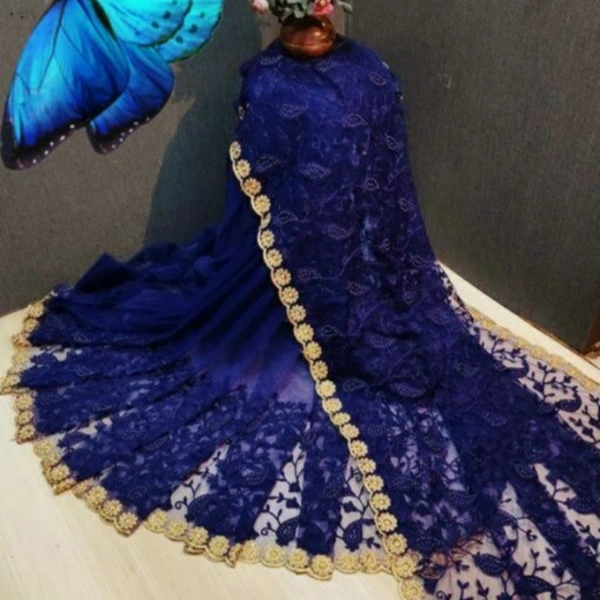 MMFABRIX Trendy Women Saree - blue