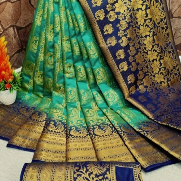 MMFABRIX Beautiful Nylon Silk Saree - 5.0⭐⭐⭐⭐⭐