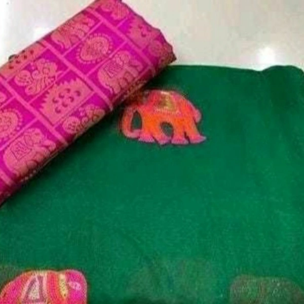 MMFABRIX Trendy Women Saree - green, ⭐⭐⭐