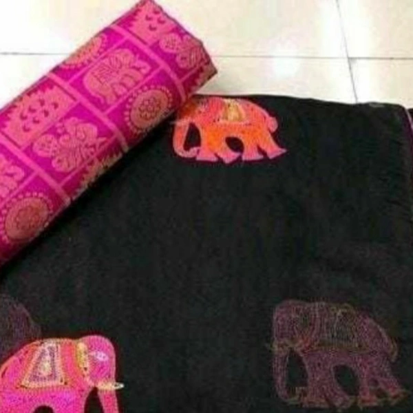 MMFABRIX Trendy Women Saree - superb product, black