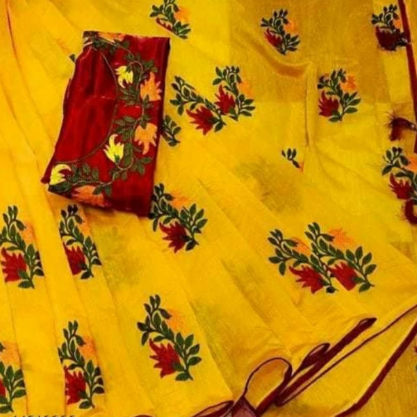 MMFABRIX Abhisarika Saree - yellow