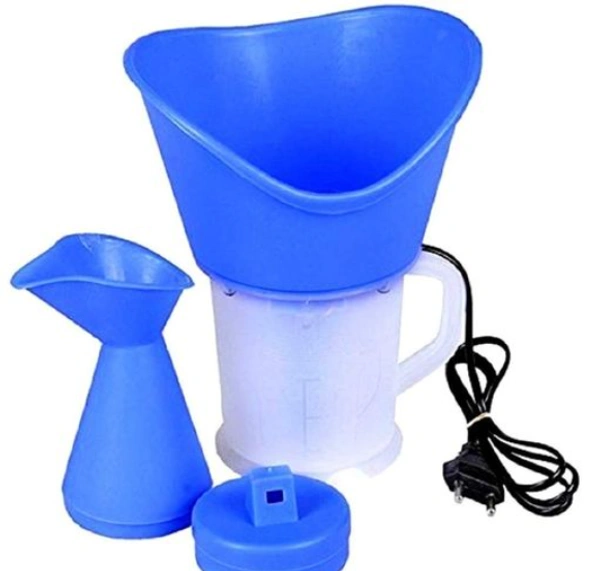 Shubham Ads 3 In 1 Vaporizer Nose Steamer Cold & Cough Steamer Nozzle Inhaler & Nose Vaporizer Steamer For Kids & Adults (1Pc) Blue - FREE SIZE