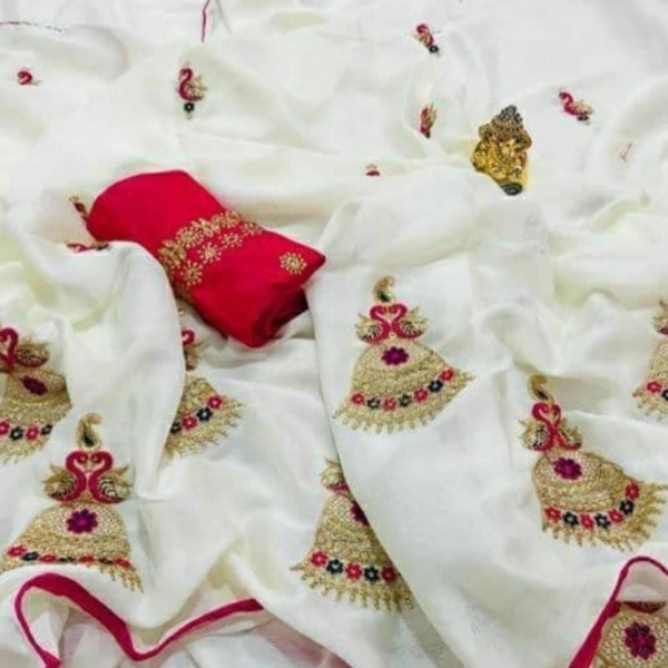 MMFABRIX Gopi Jhumka Trendy Saree