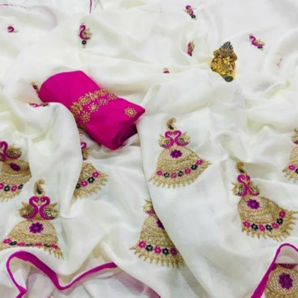 MMFABRIX Gopi Jhumka Trendy Saree