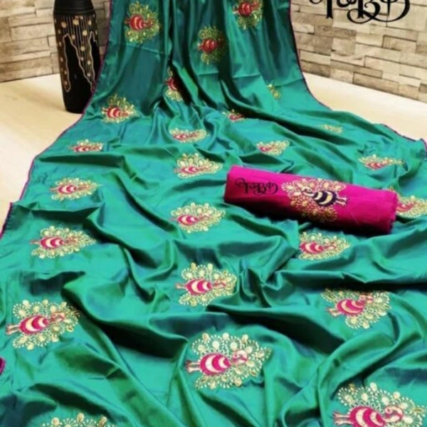 MMFABRIX Agam Fashionable Saree - green