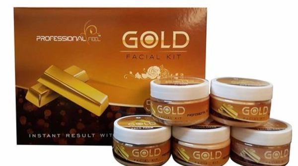 She style Professional Gold Facialkit, Men & Women Fairness & Whitening All Type Of Skin Solution (250gm) - FREE SIZE