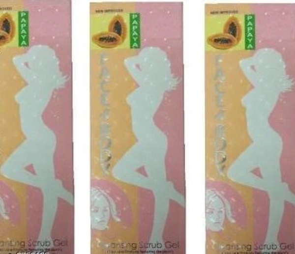 GJSHOP Face & Body Cleansing scrub Aloevera Ge - FREE SIZE