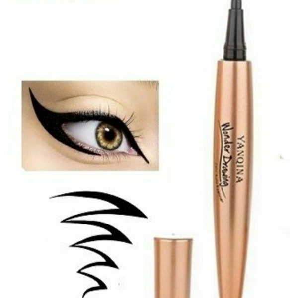 Yanqina 24H Max Black Wonder Drawing Soomth Liquid Eyeliner - FREE SIZE, 4.2⭐⭐⭐😘