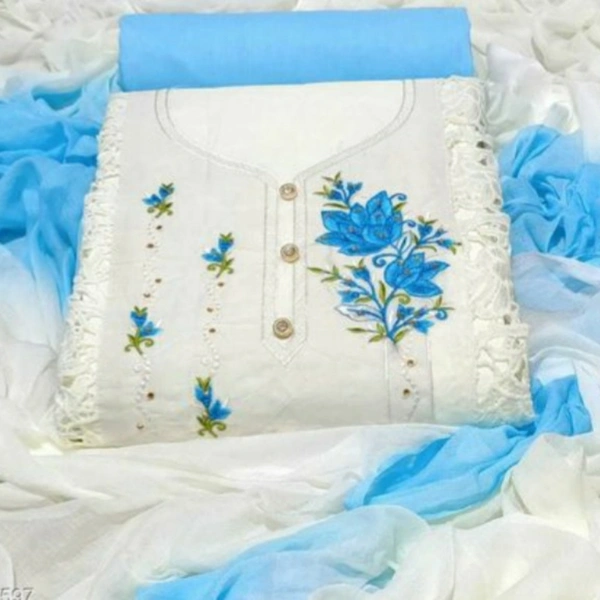 KASHVI Kashvi Salwar Suit - sky blue