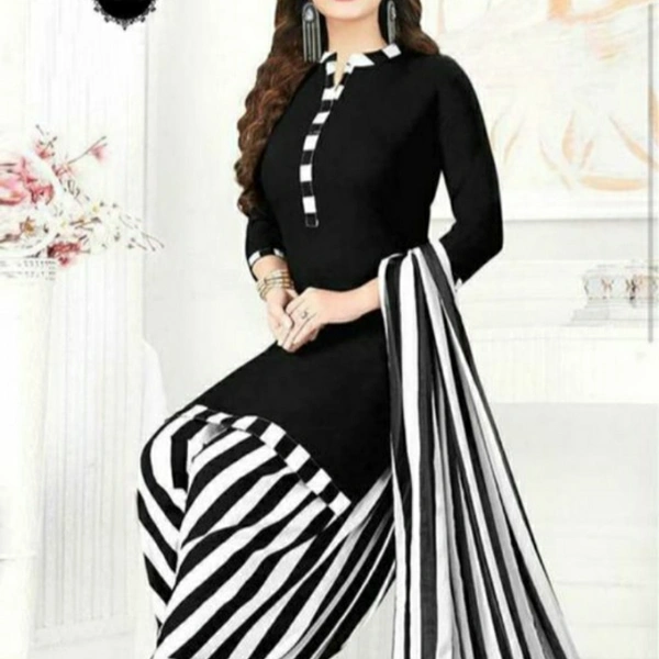 BANITA Italian Crepe Printed Suit - black, 5.0⭐⭐⭐⭐⭐