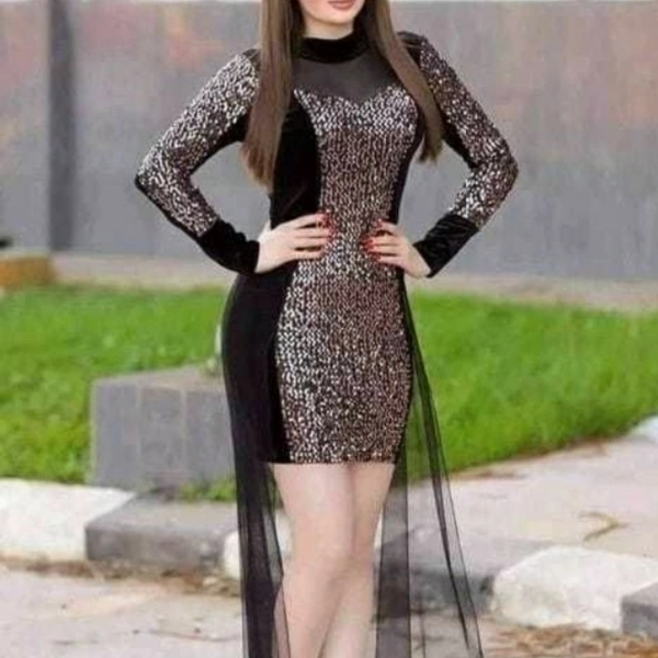MMFABRIX Trendy Elegant Women Dresses - M