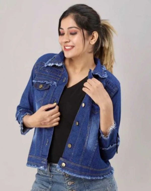 A K GARMENTS NEW STYLISH WOMENS JACKET - XS, BLUE