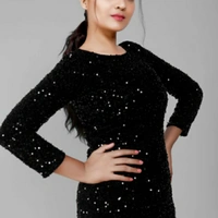 MMFABRIX Fancy Partywear Dress - L
