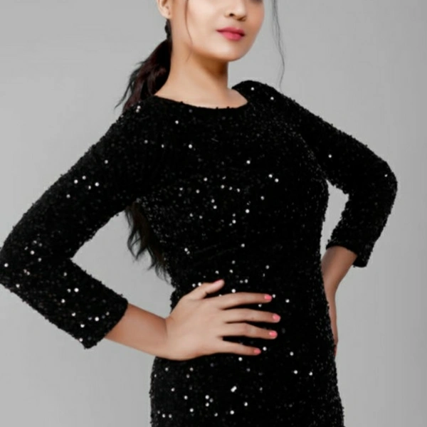 MMFABRIX Fancy Partywear Dress - L