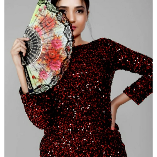 MMFABRIX Fancy Partywear Dress - M